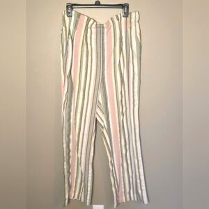 Women's‎ Ci Sono Boho Striped Paperbag Pants, Size XL